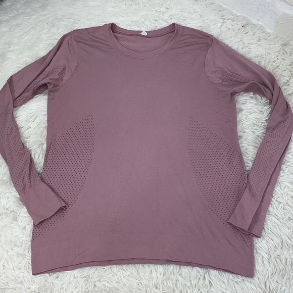 Lululemon Breeze By Long Sleeve*Fusion Pink Taupe / Pink Taupe - Picture 1 of 8